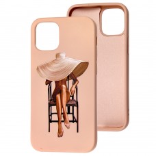 Чехол для iPhone 12 mini Art case розовый песок