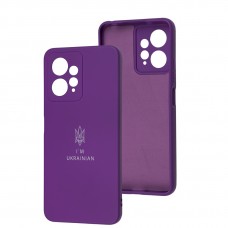 Чехол для Xiaomi Redmi Note 12 4G Silicone Full Трезубец фиолетовый/purple