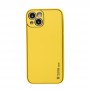 Чохол для iPhone 13 Leather Xshield yellow