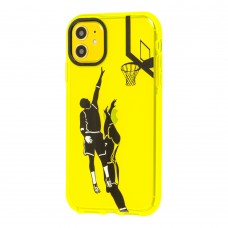 Чехол для iPhone 11 Neon print basketball