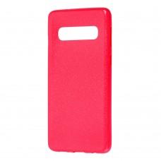 Чохол для Samsung Galaxy S10+ (G975) Shiny dust рожевий