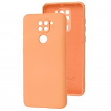 Чехол для Xiaomi Redmi Note 9 Wave colorful персиковый