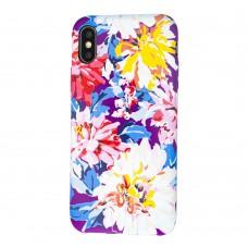 Чехол Luxo Faceдля iPhone X неоновый цветы