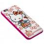 Чохол Hello Kitty для iPhone 6 рожево-червоний