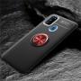 Чехол для Samsung Galaxy M31 (M315) Deen ColorRing с кольцом черный / красный