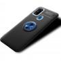 Чехол для Samsung Galaxy M31 (M315) Deen ColorRing с кольцом черный / синий