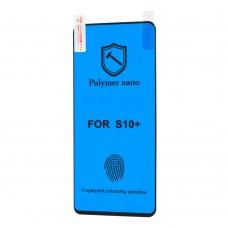 Защитная пленка для Samsung S10+ (G975) Polymer Nano Full Glue черный 