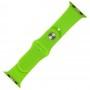 Ремешок для Apple Watch 42-44mm Band Silikone Two - Piece shiny green