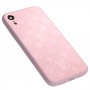 Чохол для iPhone Xr glass LV рожевий