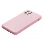 Чехол для iPhone 11 Pro glass LV розовый