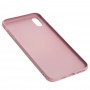 Чехол для iPhone Xs Max glass LV розовый