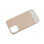 Чехол для iPhone 12 / 12 Pro Bichromatic grey-beige / white