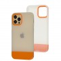Чохол для iPhone 12/12 Pro Bichromatic matte/orange