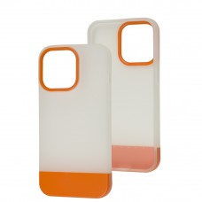 Чехол для iPhone 13 Pro Bichromatic matte/orange