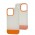 Чохол для iPhone 13 Pro Bichromatic matte/orange