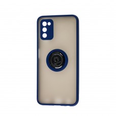 Чехол для Samsung Galaxy A03s (A037) LikGus Edging Ring синий 