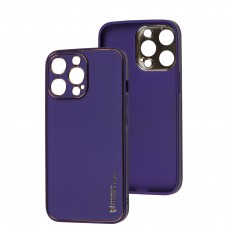 Чехол для iPhone 13 Pro Leather Xshield ultra violet
