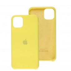 Чехол silicone для iPhone 11 Pro Max case lemon yellow