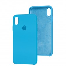 Чехол silicone case для iPhone Xs Max light blue