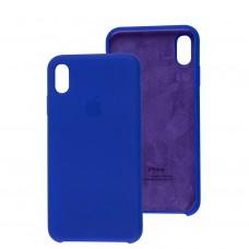 Чехол silicone case для iPhone Xs Max sapphire blue