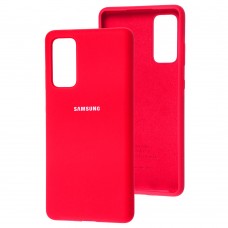 Чехол для Samsung Galaxy S20 FE (G780) Silicone Full красный / rose red