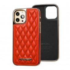 Чехол для iPhone 12 Pro Max Puloka leather case red