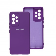 Чехол для Samsung Galaxy A53 (A536) Silicone Full camera фиолетовый / purple