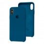 Чохол Silicone для iPhone X / Xs Premium case cosmos blue