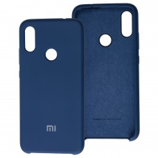 Чехол для Xiaomi Redmi Note 7 Silky Soft Touch "синий"