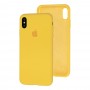 Чехол для iPhone X / Xs Silicone Full желтый / yellow 