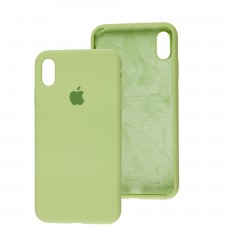 Чохол для iPhone Xs Max Silicone Full зелений / avocado