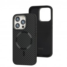 Чехол для iPhone 15 Pro Berlia Armor Carbon MagSafe black