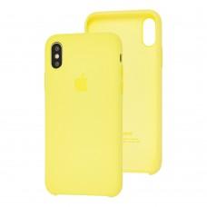 Чехол Silicone для iPhone X / Xs Premium case lemonad