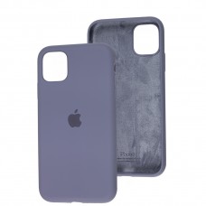 Чехол для iPhone 11 Silicone Full серый / lavender gray