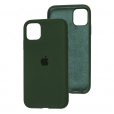 Чехол для iPhone 11 Silicone Full зеленый / cyprus green