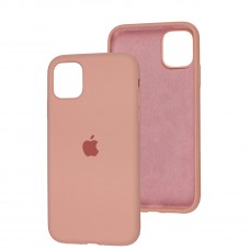Чохол для iPhone 11 Silicone Full рожевий / peach
