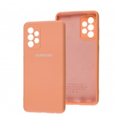 Чехол для Samsung Galaxy A72 Full camera розовый / peach