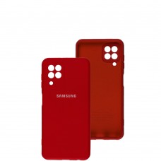Чехол для Samsung Galaxy A22 / M22 / M32 Full camera красный / rose red