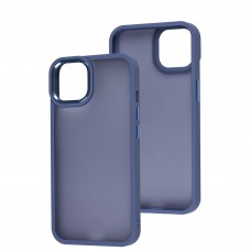 Чехол для iPhone 11 Metal Bezel синий