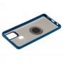 Чехол для Samsung Galaxy A21s LikGus Maxshield Magnetic Ring синий