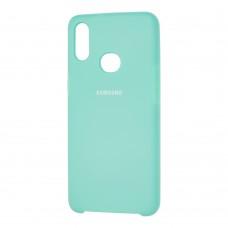Чехол для Samsung Galaxy A10s (A107) Silky Soft Touch "бирюзовый"