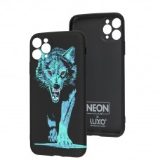 Чехол для iPhone 11 Pro WAVE neon x luxo Wild wolf