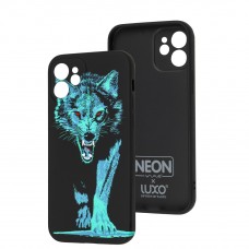 Чехол для iPhone 12 WAVE neon x luxo Wild wolf