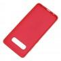 Чехол для Samsung Galaxy S10+ (G975) Silicone cover красный