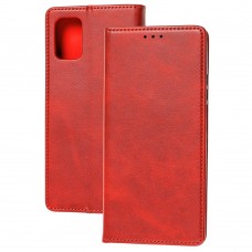 Чехол книжка для Xiaomi Poco M3 / Redmi 9T Black magnet красный