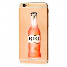 Чохол Rio для iPhone 6 з блискіткою рожевий