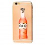 Чехол Rio для iPhone 6 с блесткой розовый