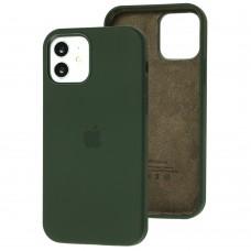 Чохол для iPhone 12 / 12 Pro Full Silicone case cyprus green