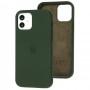 Чехол для iPhone 12 / 12 Pro Full Silicone case cyprus green