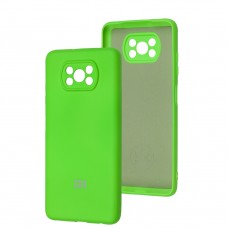 Чехол для Xiaomi Poco X3/X3 Pro Silicone Full camera neon green